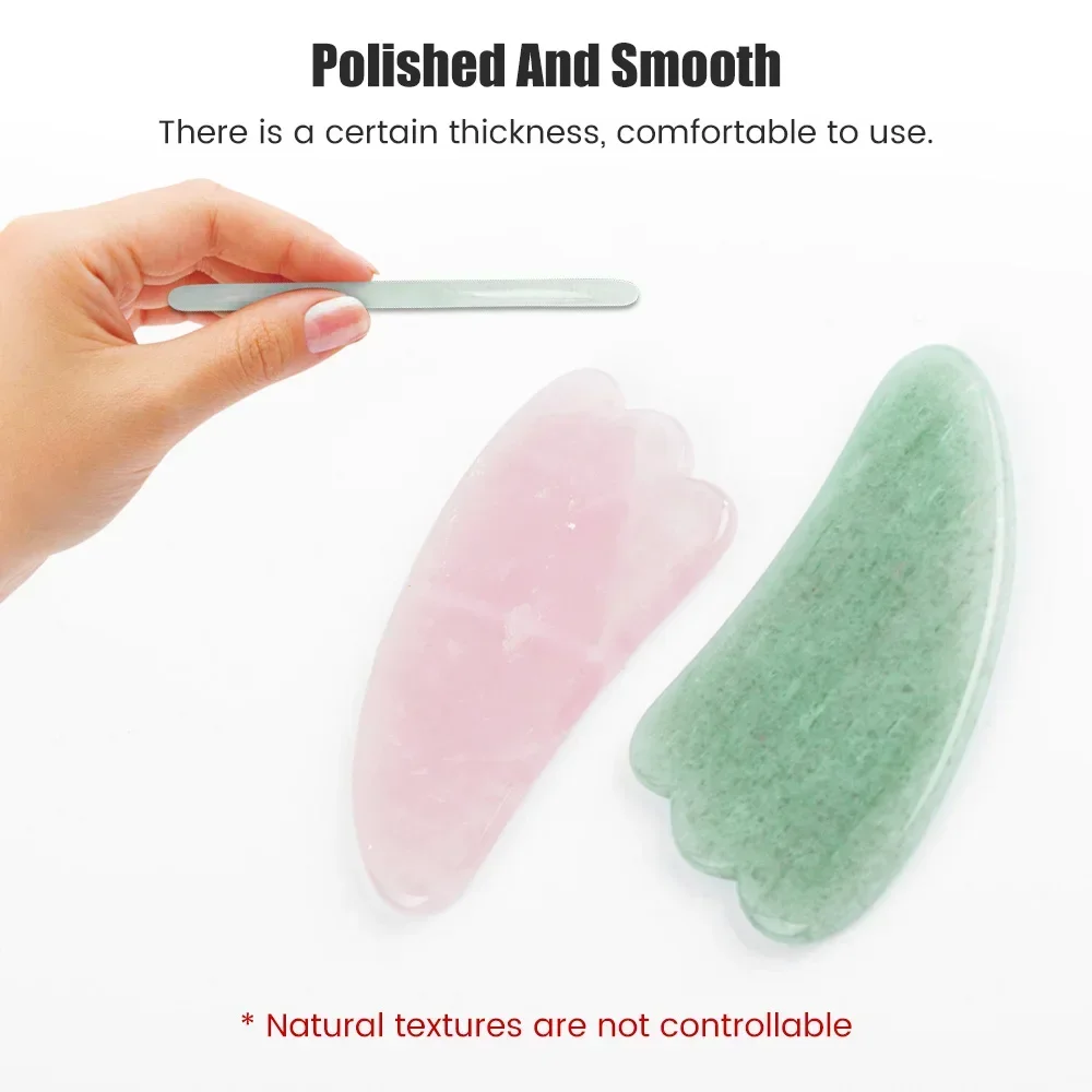 Natural Jade Stone Gua Sha Mas - Gua Sha Tool Rose Quartz review and price