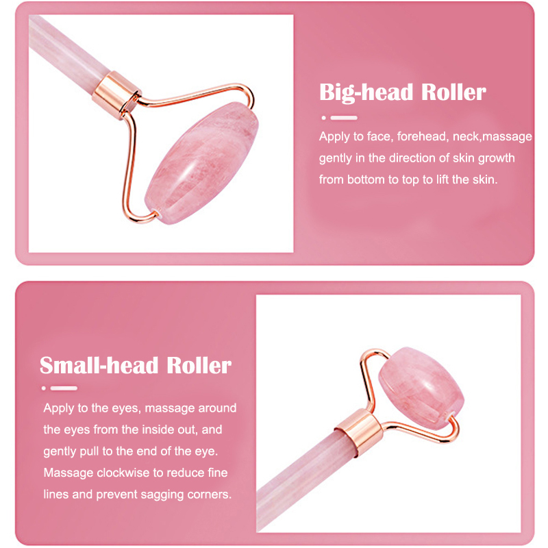 Natural Rose Quartz Jade Rolle - Gua Sha Tool Rose Quartz review and price