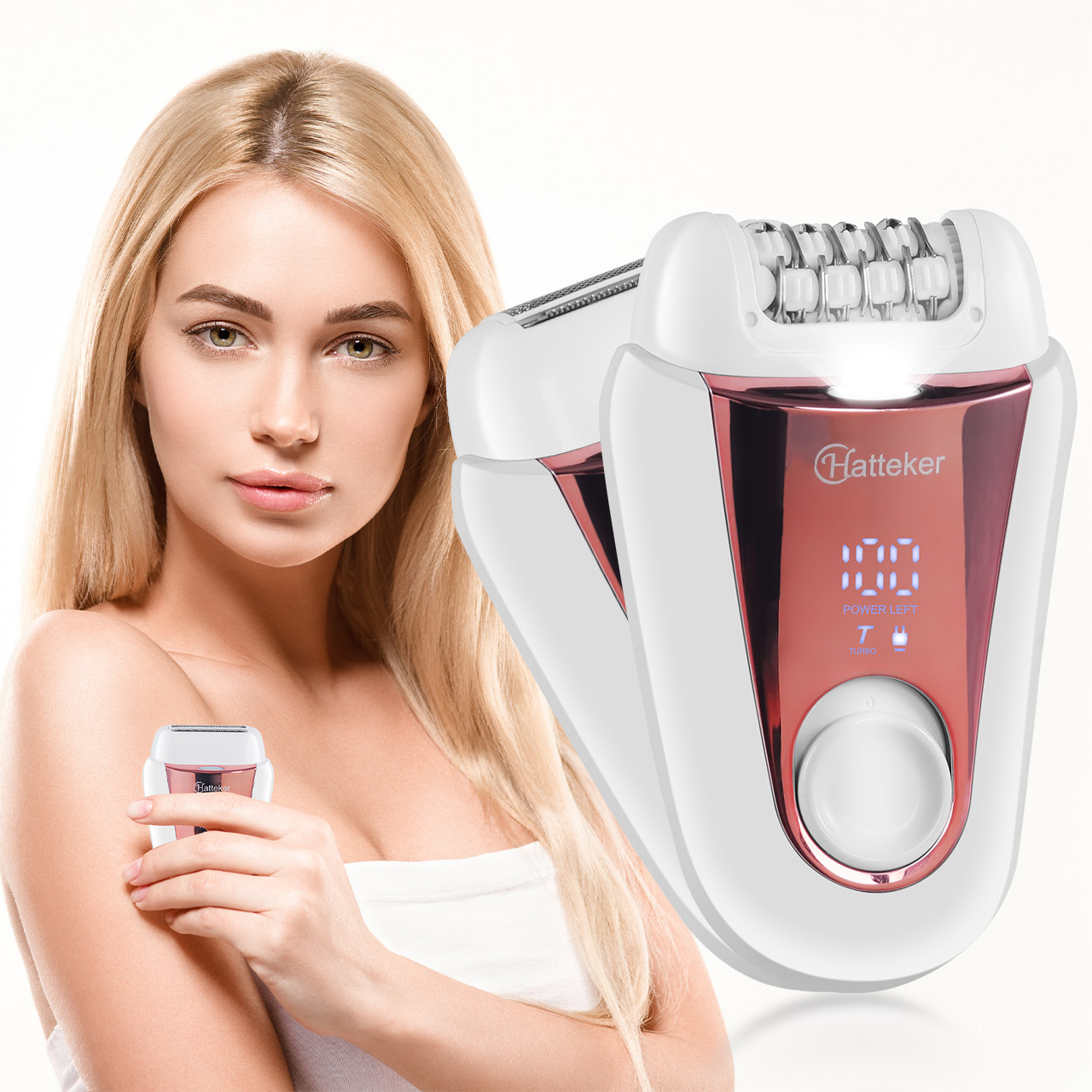 Hatteker 2-in-1 Rechargeable E - Epilator Wireless review and price