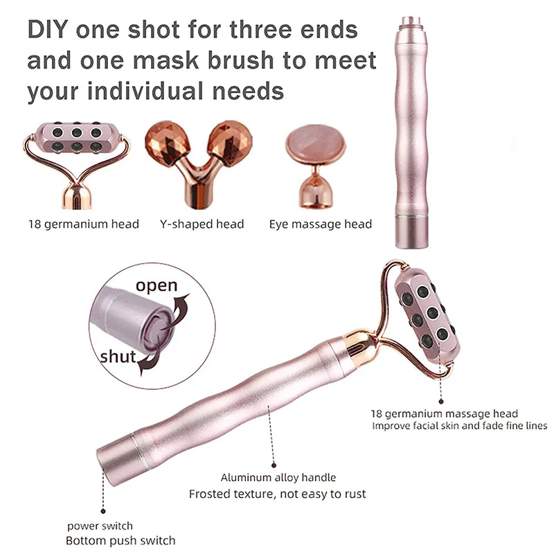 3 In 1 3D Roller Germanium Sto - Gua Sha Tool Rose Quartz review and price