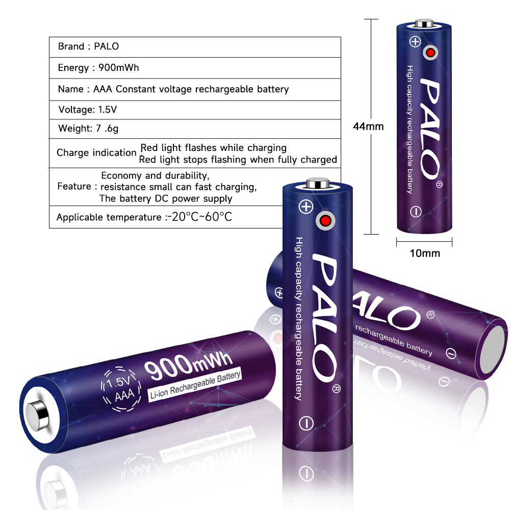PALO 1.5V 900mWh Li-ion AAA Re - Epilator Wireless review and price