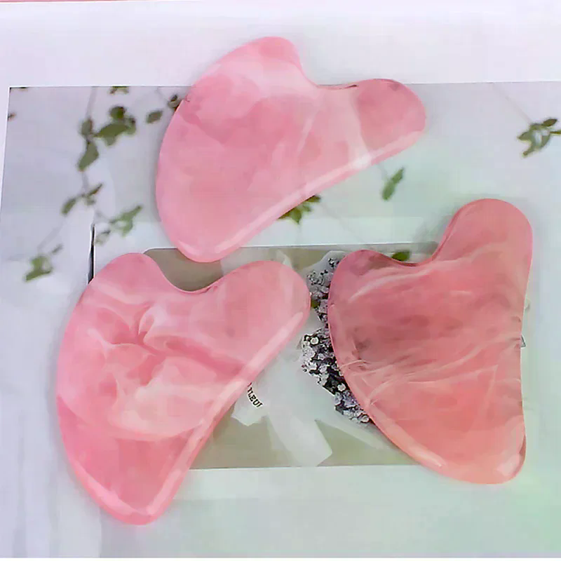 Natural Stone Jade Gouache Scr - Gua Sha Tool Rose Quartz review and price