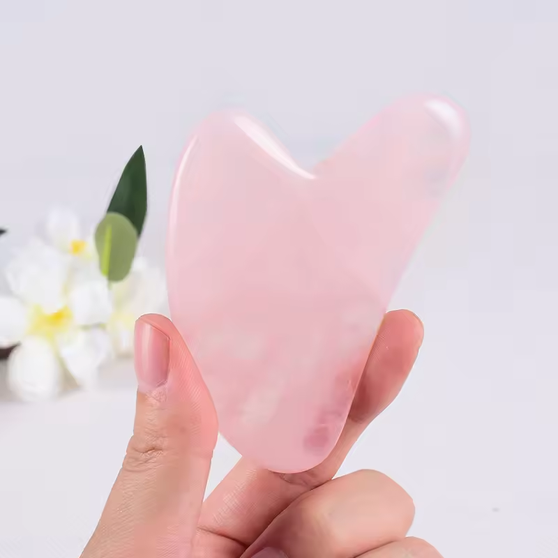 Natural Stone Jade Gouache Scr - Gua Sha Tool Rose Quartz review and price