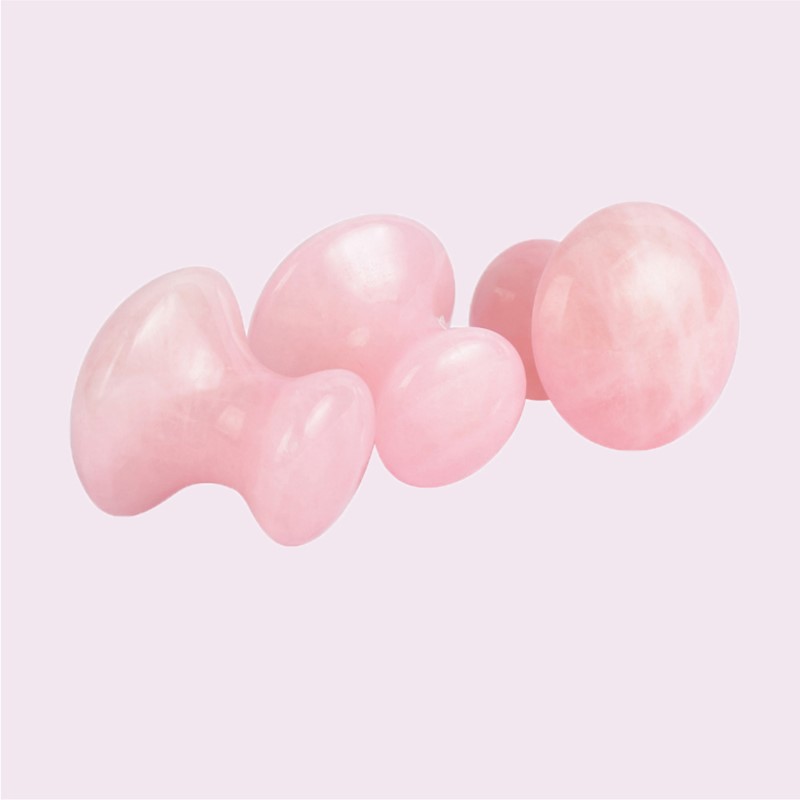 1pc Mushroom Shape Guasha Faci - Gua Sha Tool Rose Quartz review and price